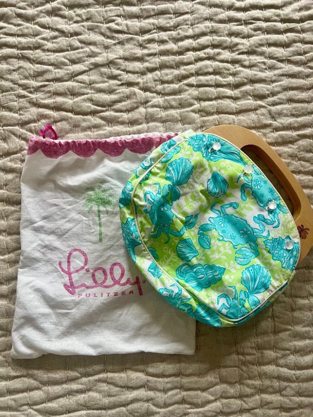 Vintage Lilly Pulitzer Reversible Cover Bermuda Bag